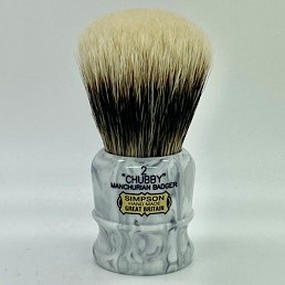 Limited Edition Chubby 2 Manchurian Badger Grey Italian Marble 