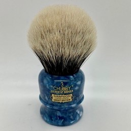 Limited Edition Chubby 3 Two Band Silvertip Blue Opal