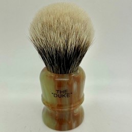 Duke 3 Two Band Silvertip Badger faux Jade
