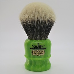 BLACK FRIDAY SALE Limited Edition Chubby 3 Manchurian Badger Lime Swirl