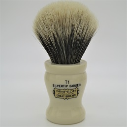SALE Special Edition Tulip T1 Two Band Silvertip Badger faux Ivory