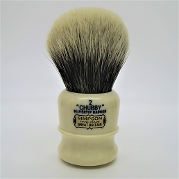 Special Edition Chubby 2 Two Band Silvertip Badger Ivory Vein