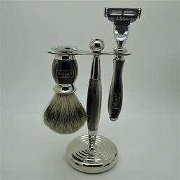 Alexander Simpson Est. 1919 Classic Best Badger Mach III Shaving Set Black Mist
