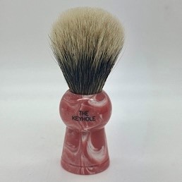 Easter Special Keyhole KH1 2 Band Silvertip Badger Strawberry Swirl 