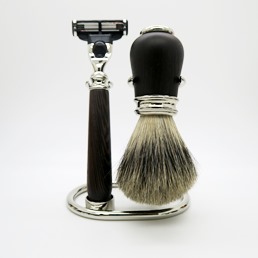 SALE Simpson Luxury Shaving Set Wenge Hardwood Mach III