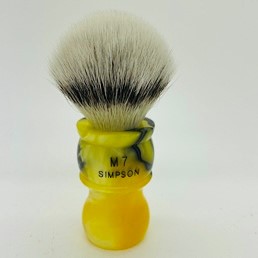 Special Edition M7 Synthetic Medallion Yellow Shaving Brush