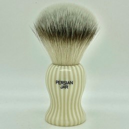 Limited Edition Persian Jar PJ3 Platinum Synthetic Fibre Faux Ivory Stripe