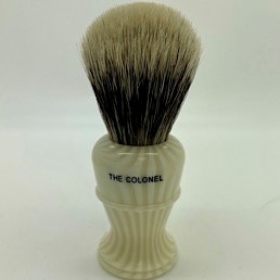 Limited Edition Colonel X2L Manchurian Badger Faux Ivory Stripe 
