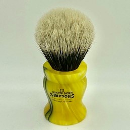 Special Edition Tulip T3 2 Band Silvertip Badger Medallion Yellow 