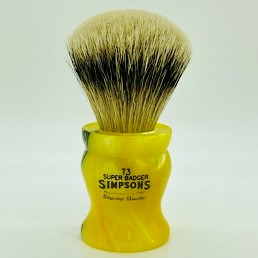 Limited Edition Tulip T3 Super (Silvertip) Badger Medallion Yellow 