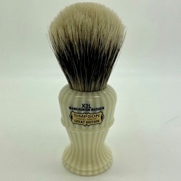 Limited Edition Colonel X2L Manchurian Badger Faux Ivory Stripe 